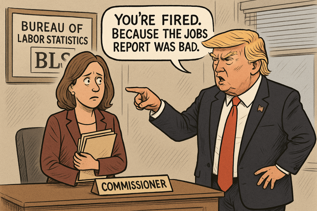 Trump Fired the Jobs Report Lady. Because the Jobs Report Was&nbsp;Bad.